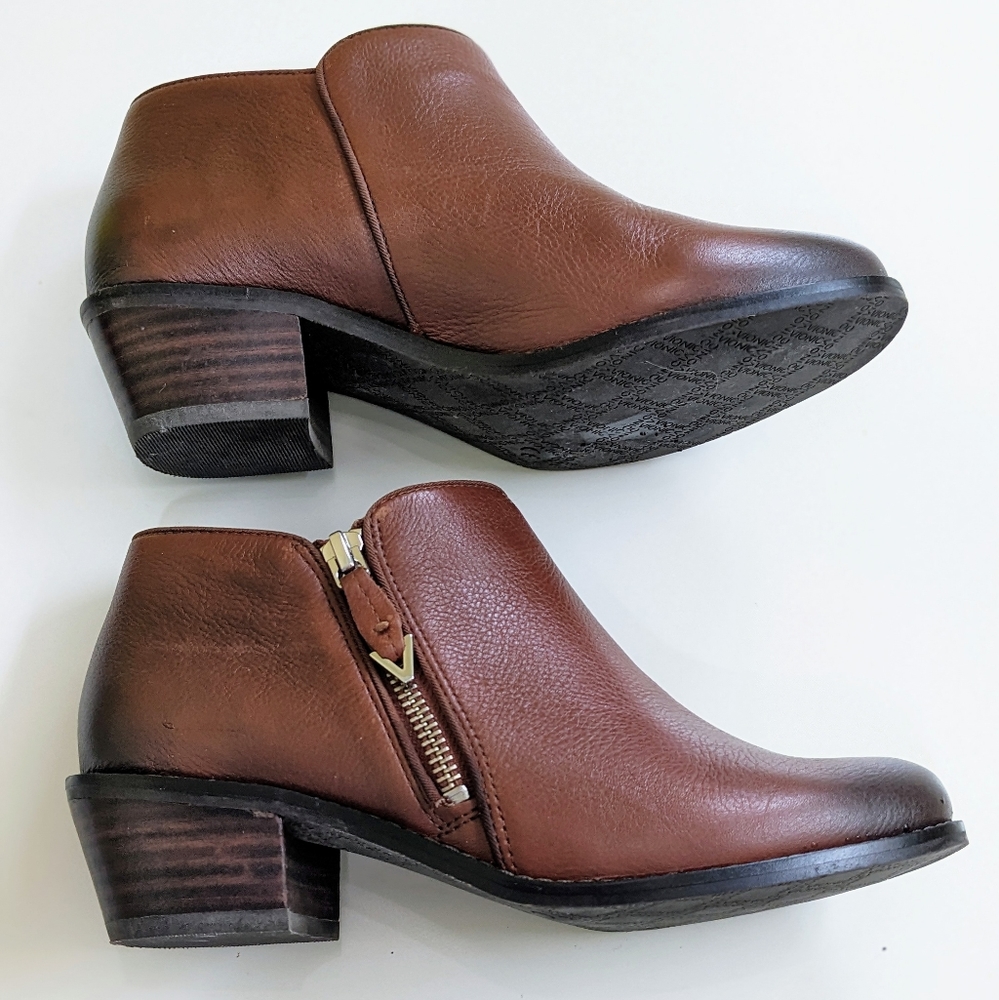 Vionic Jolene Ankle Boot Mocha Brown Leather. Size 5 - Picture 9 of 16